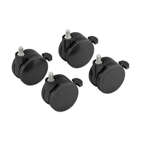 Hon HON, Height-Adjustable Base Caster Add-On Kit, Black, 4PK HABCASTER